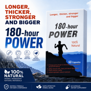 A picture of 180 hour power capsule with it's inscriptions amplified