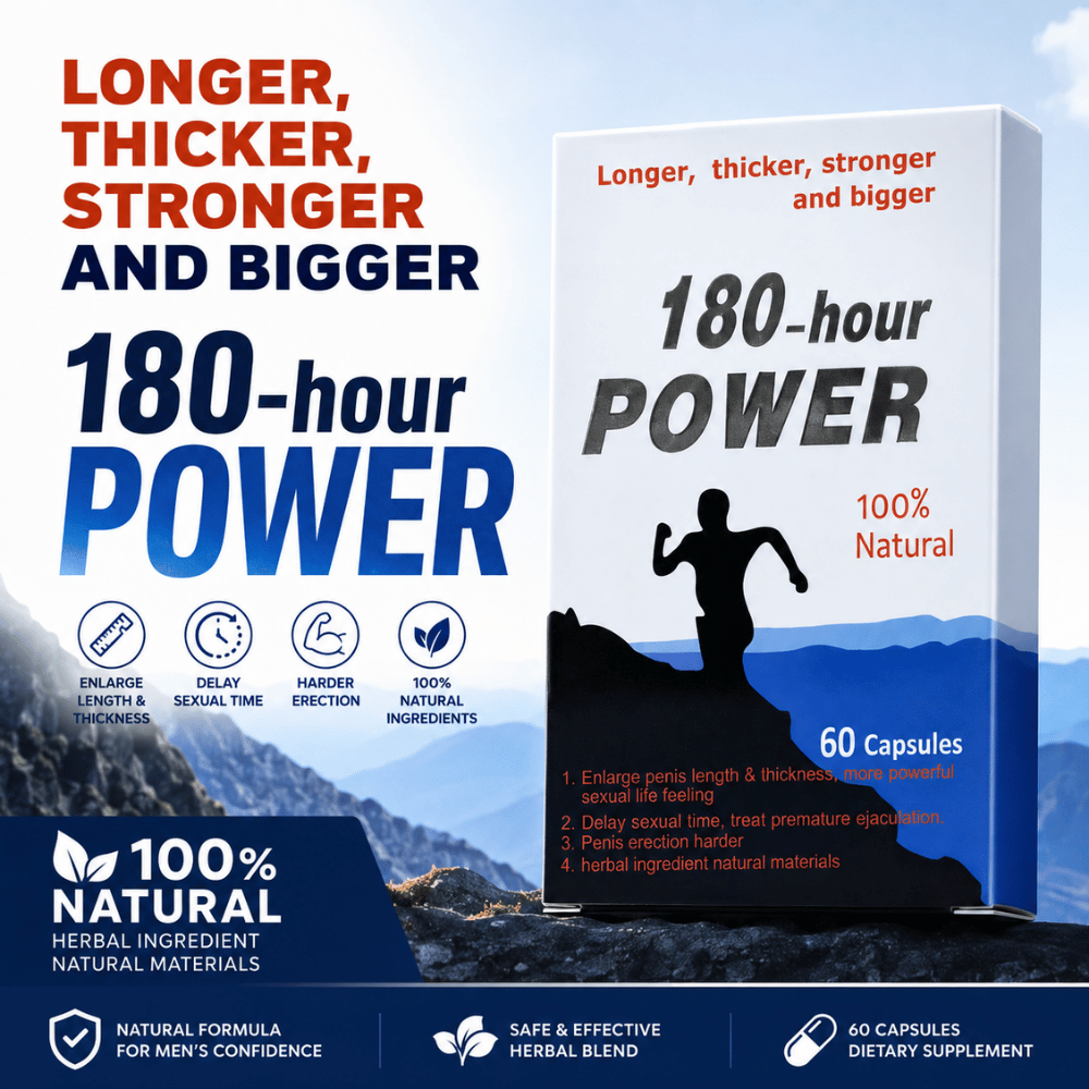 A picture of 180 hour power capsule with it's inscriptions amplified